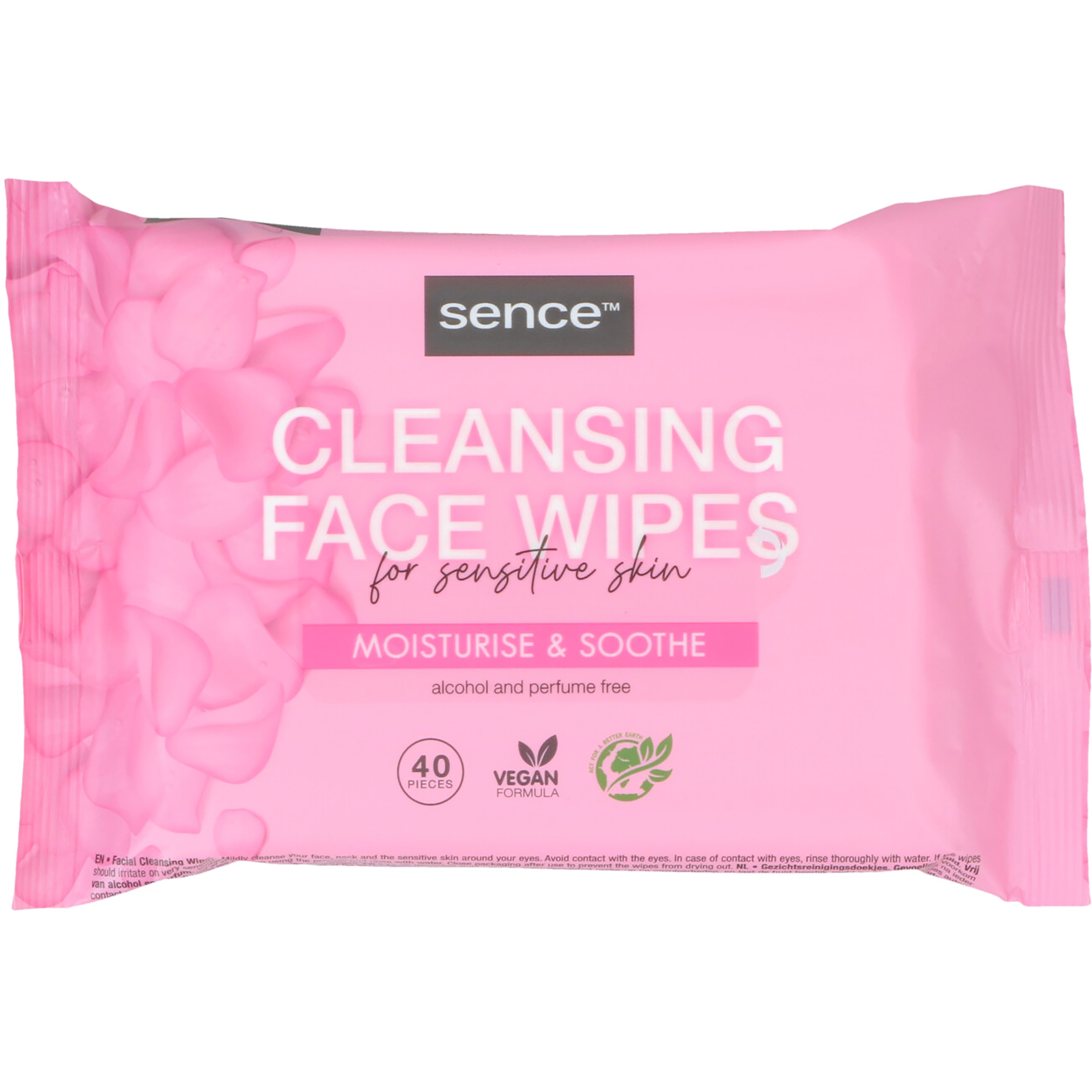 Sencebeauty Facial Cleansing Wipes Sensitive