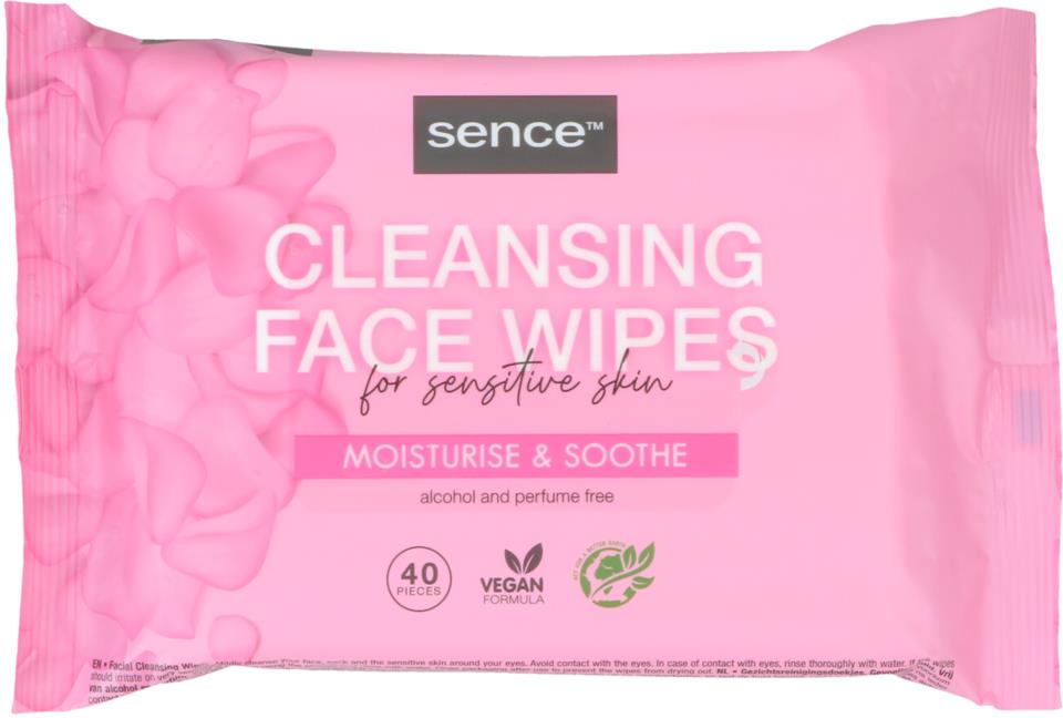 SENCE Facial Cleansing Wipes Sensitive