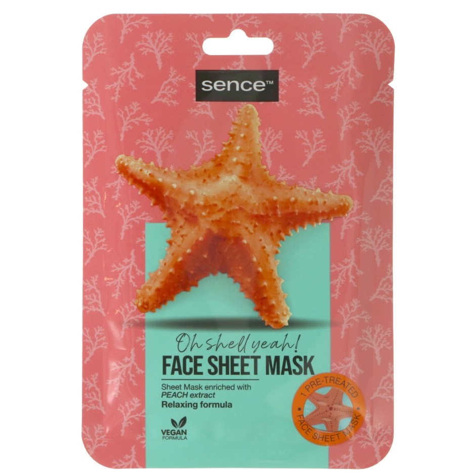 Läs mer om Sencebeauty Facial Sheet Mask Seastar Relaxing 23 ml