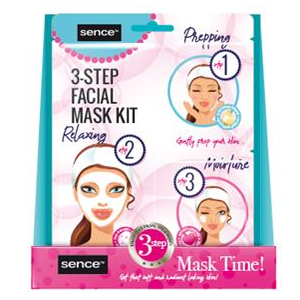 Sencebeauty 3-Step Facial Mask Kit