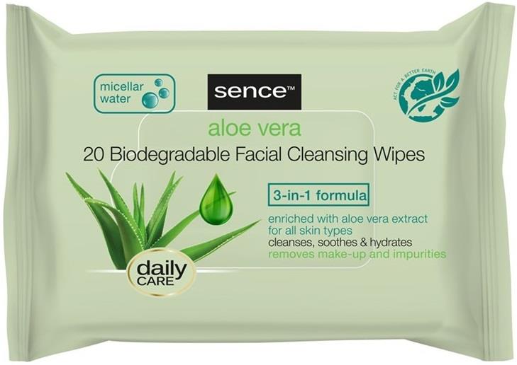 Sencebeauty Cleansing Wipes 20pcs Normal Skin Micellar Water