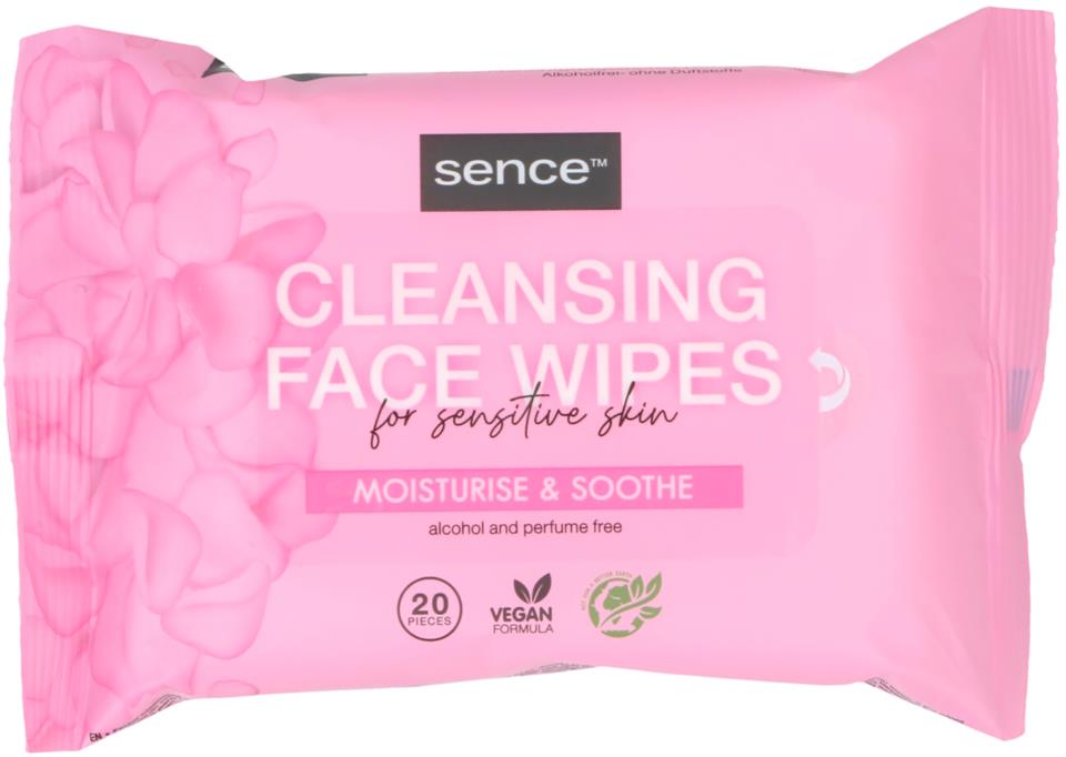 Sencebeauty Cleansing Wipes 20pcs Sensitive Skin