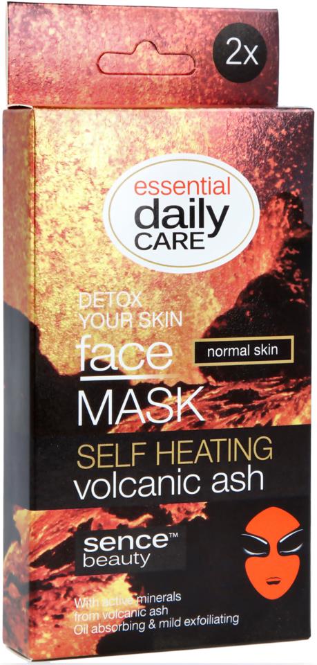 Sencebeauty Face Mask Self Heating 2x6gr Volcanic Ash