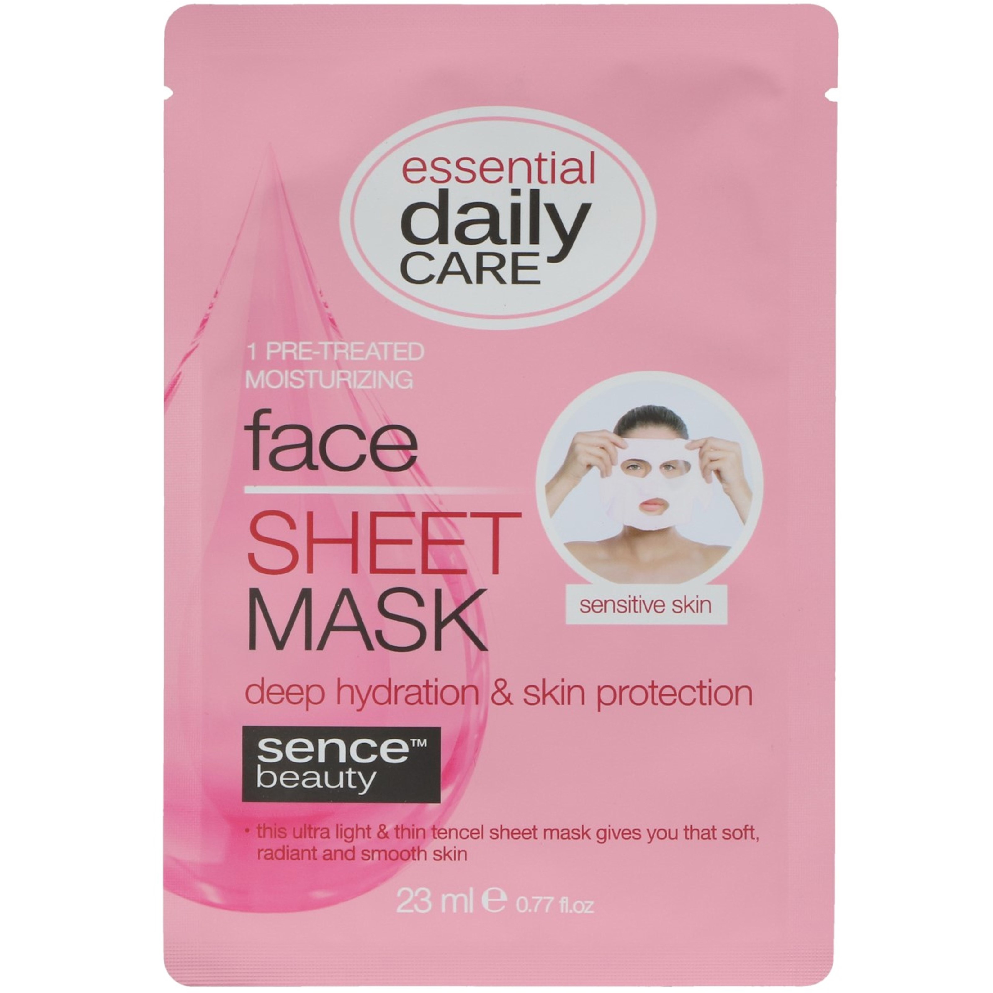 Bilde av Sencebeauty Face Sheet Mask Deep- Hydration & Skin Protection 23 Ml