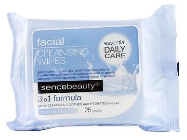 Sencebeauty Facial Cleansing Wipes 3-in-1 25-pack