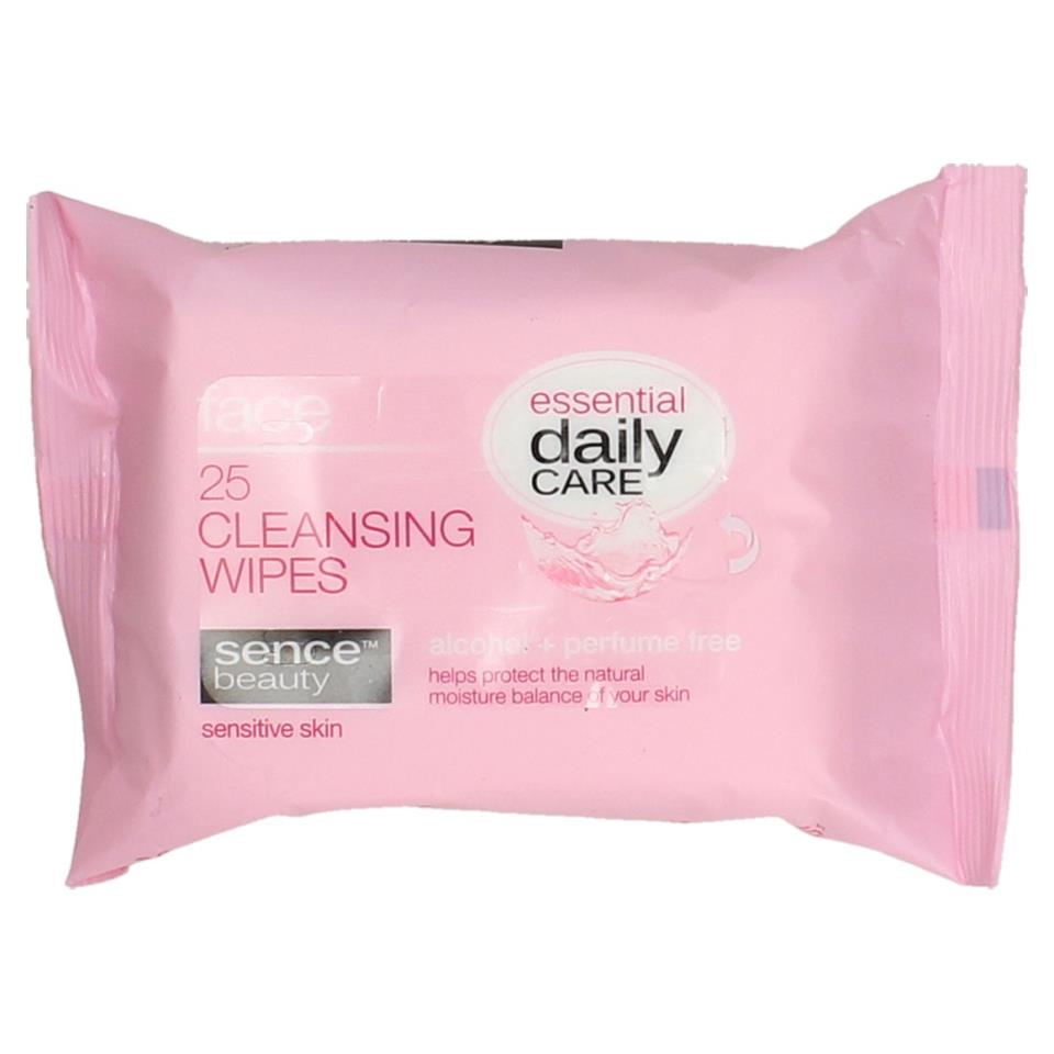 Sencebeauty Facial Cleansing Wipes Sensitive Skin 25-pack