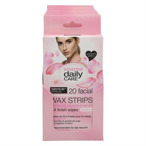 Sence Essential daily Care Hair Removal Wax Strips Sensitive Skinface 30 st