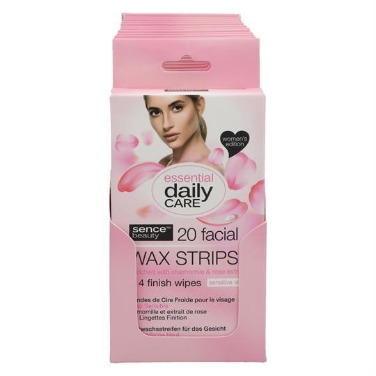 Sence Essential daily Care Hair Removal Wax Strips Sensitive Skinface 30 st
