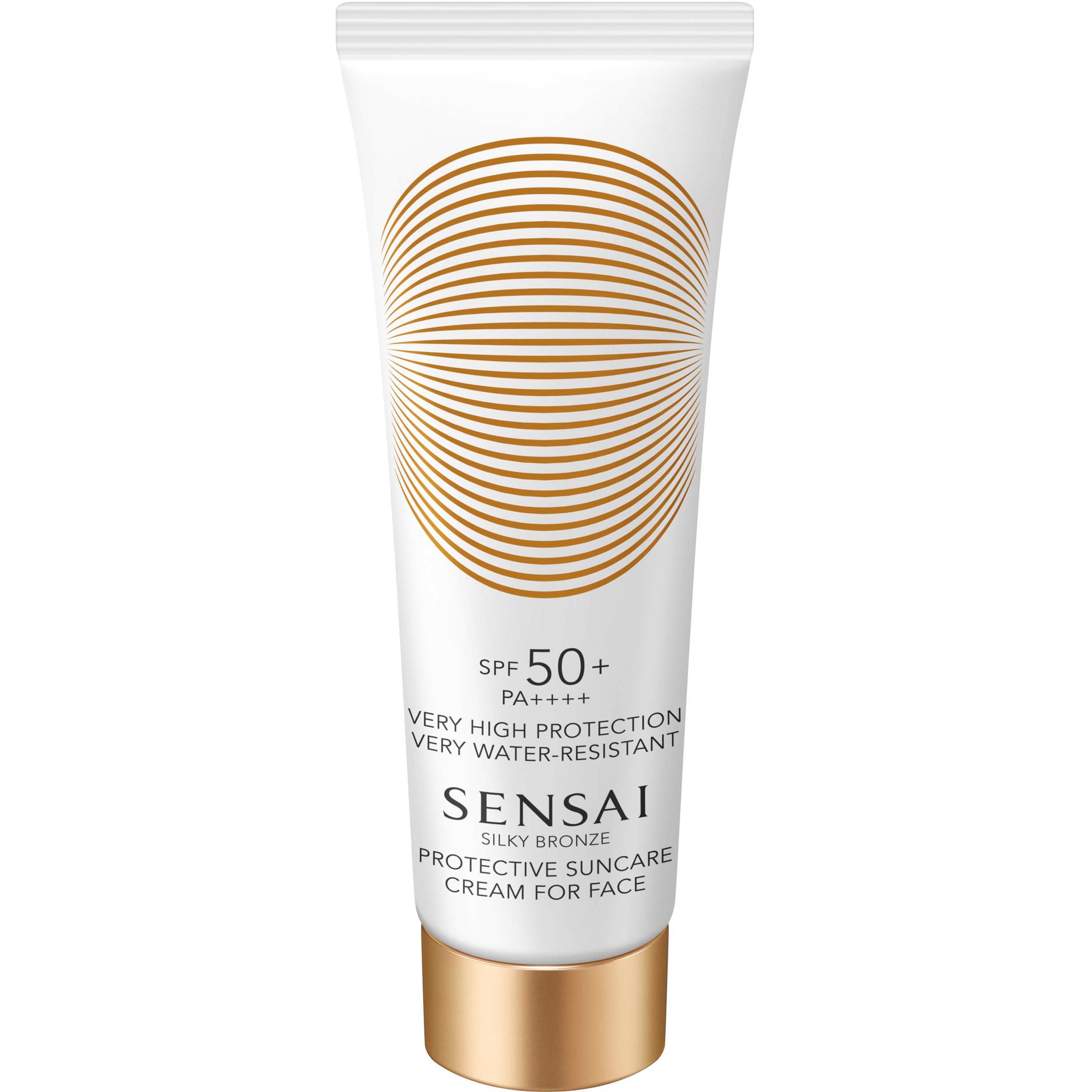 Sensai Silky Bronze Protective Cream Face SPF50+ 50 ml billede