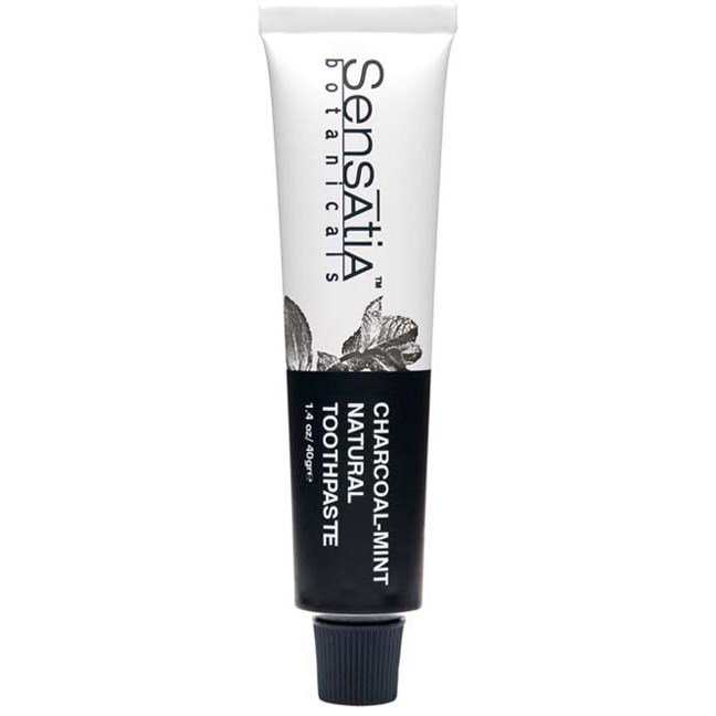 Фото - Зубна паста / ополіскувач Sensatia Botanicals Charcoal-mint Natural Toothpaste 40 ml