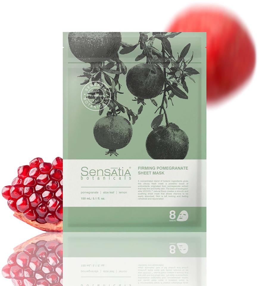 Sensatia Botanicals Firming Pomegranate Sheet Mask – 8 masks  