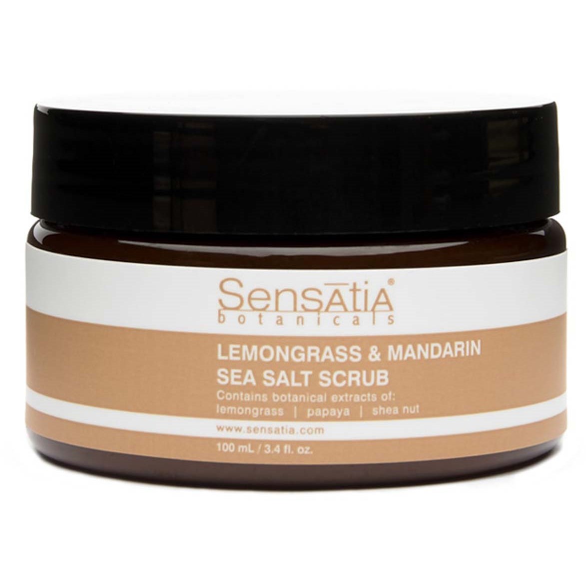 Läs mer om Sensatia Botanicals Lemongrass & Mandarin Sea Salt Scrub 100 ml