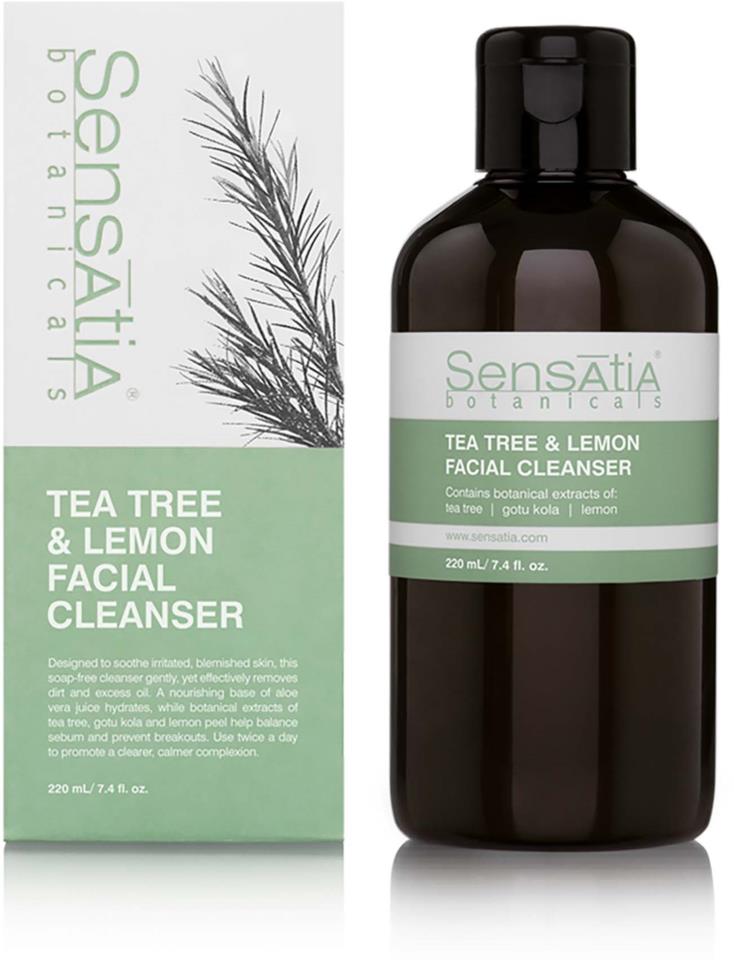 Sensatia Botanicals Tea Tree & Lemon Facial Cleanser 220 ml