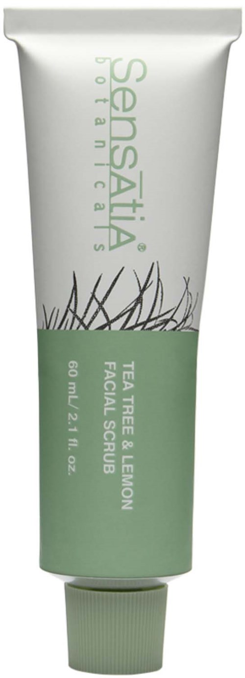 A tube of skincare product with green and white packaging, labeled for face and neck use, with a natural design.