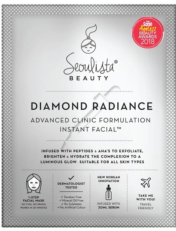 Seoulista Beauty Diamond Radiance Instant Facial™ Advanced Clinic Formulation