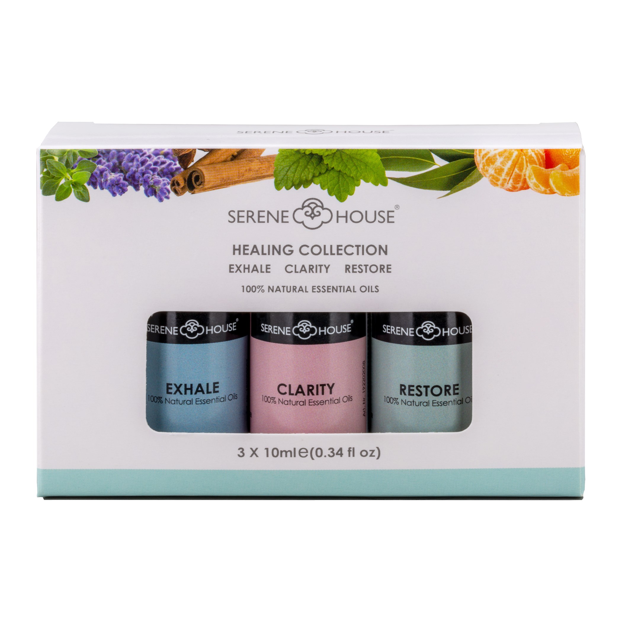 Läs mer om Serene House Essential Oil - Healing Set 3x10ml