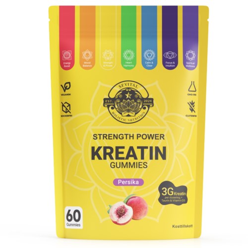 Sevital Kreatin Gummies Peach 60 st