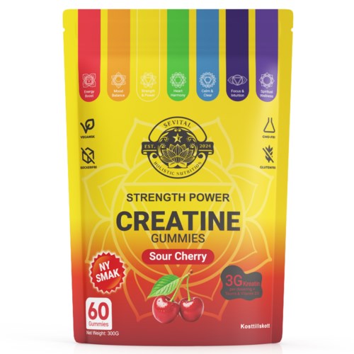 Sevital Kreatin Gummies Sour Cherry 60 st