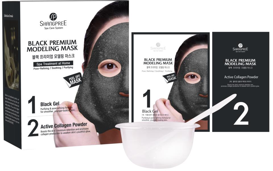 Shangpree Premium Modeling Black Mask (Inclu. Bowl & Spatula)