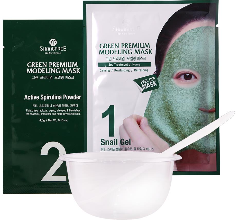 Shangpree Premium Modeling Green Premium Modeling Mask (Inclu. Bowl & Spatula)