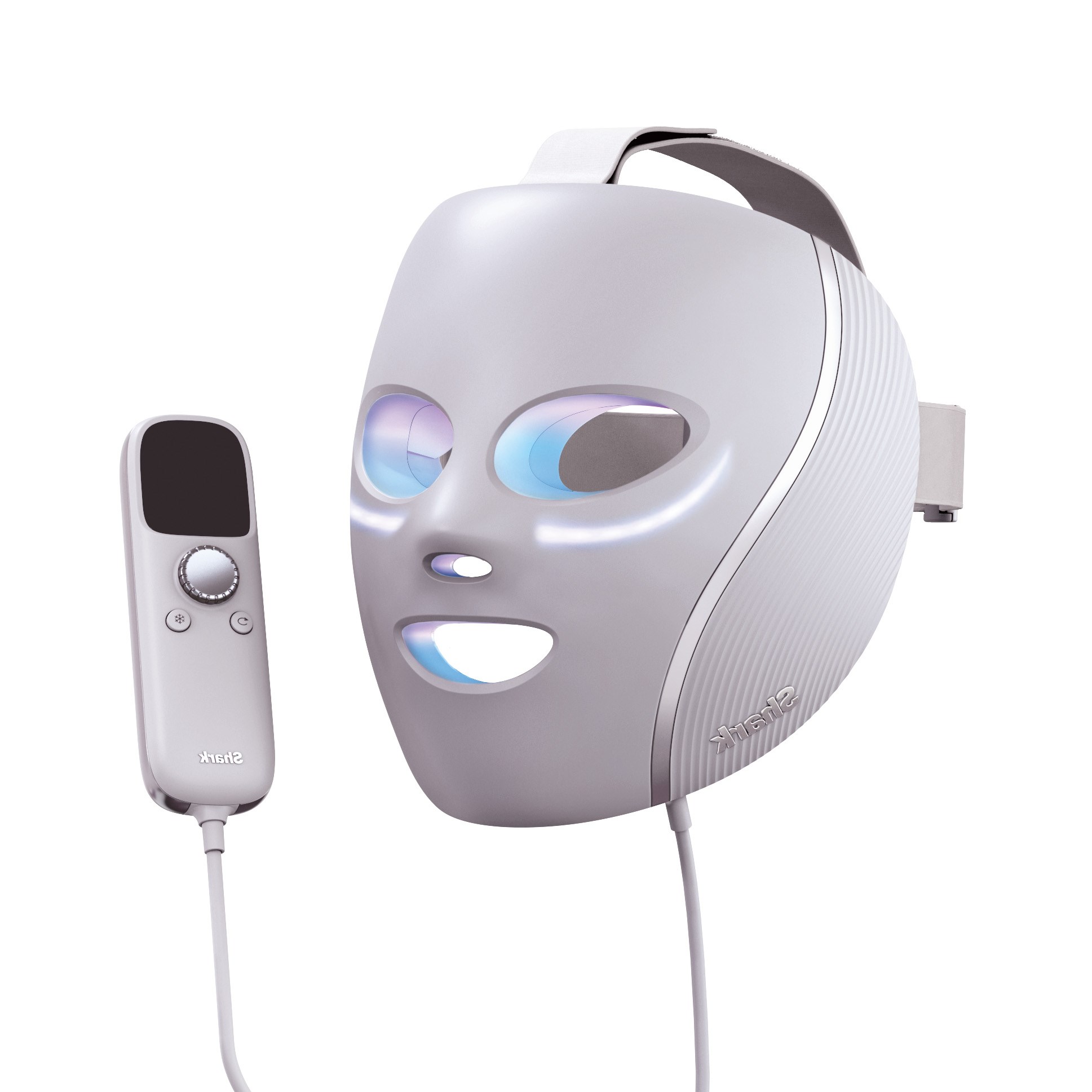 Shark Beauty CryoGlow Red Blue & Infrared iQLED Face Mask & Under Eye Cooling Lilac Chill