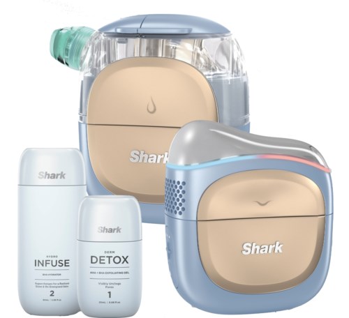 Shark Beauty FacialProGlo + Depuffi Spa Blue