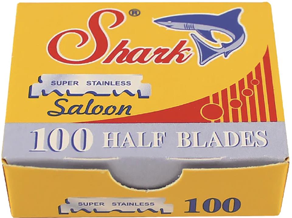 Shark Saloon Single Edge Razor Blades 100-pack