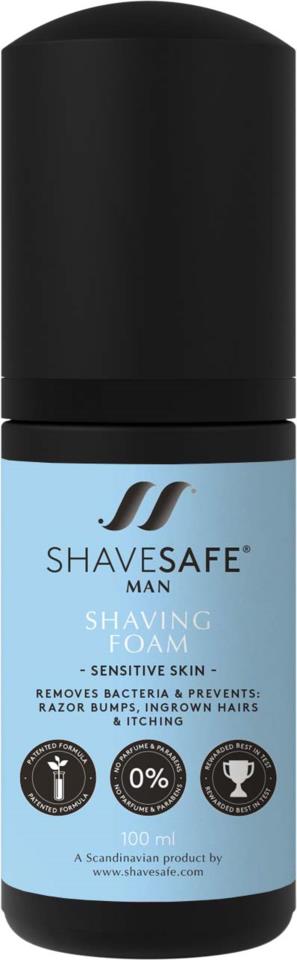 Shavesafe Man Shaving Foam Sensitive Skin 100ml