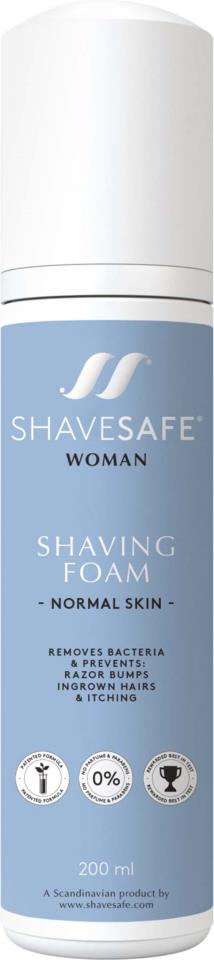 Shavesafe Woman Shaving Foam Normal Skin 200ml