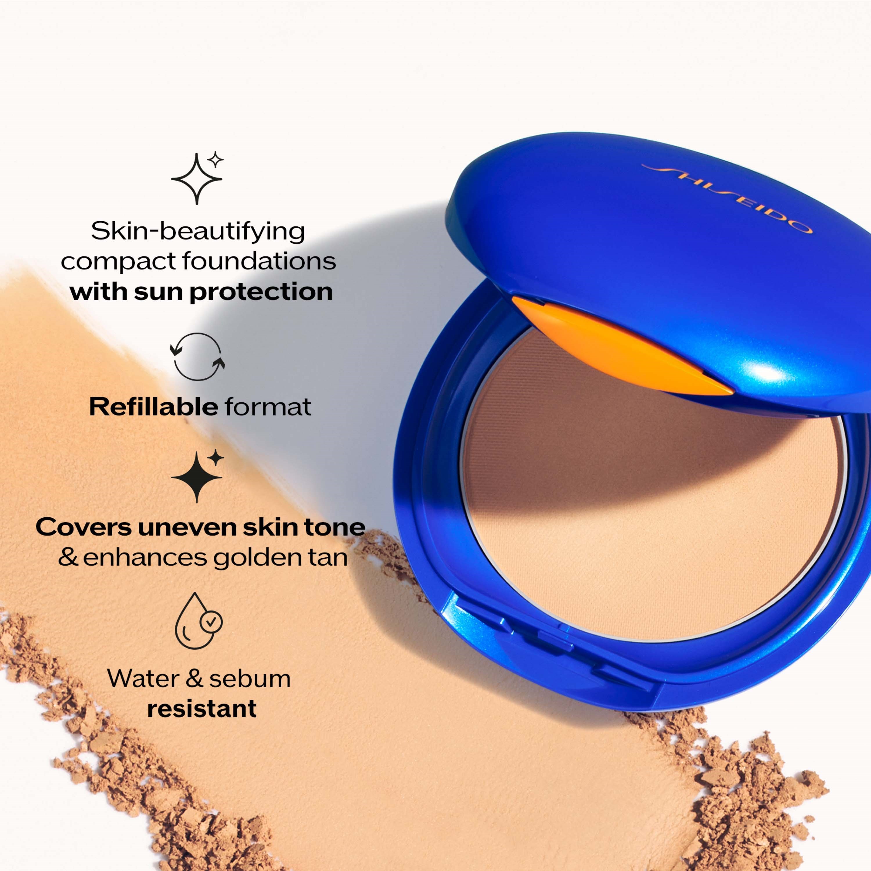 Shiseido Global Sun Care UV Protective Compact Foundation Medium Ochre (obrázok 5)