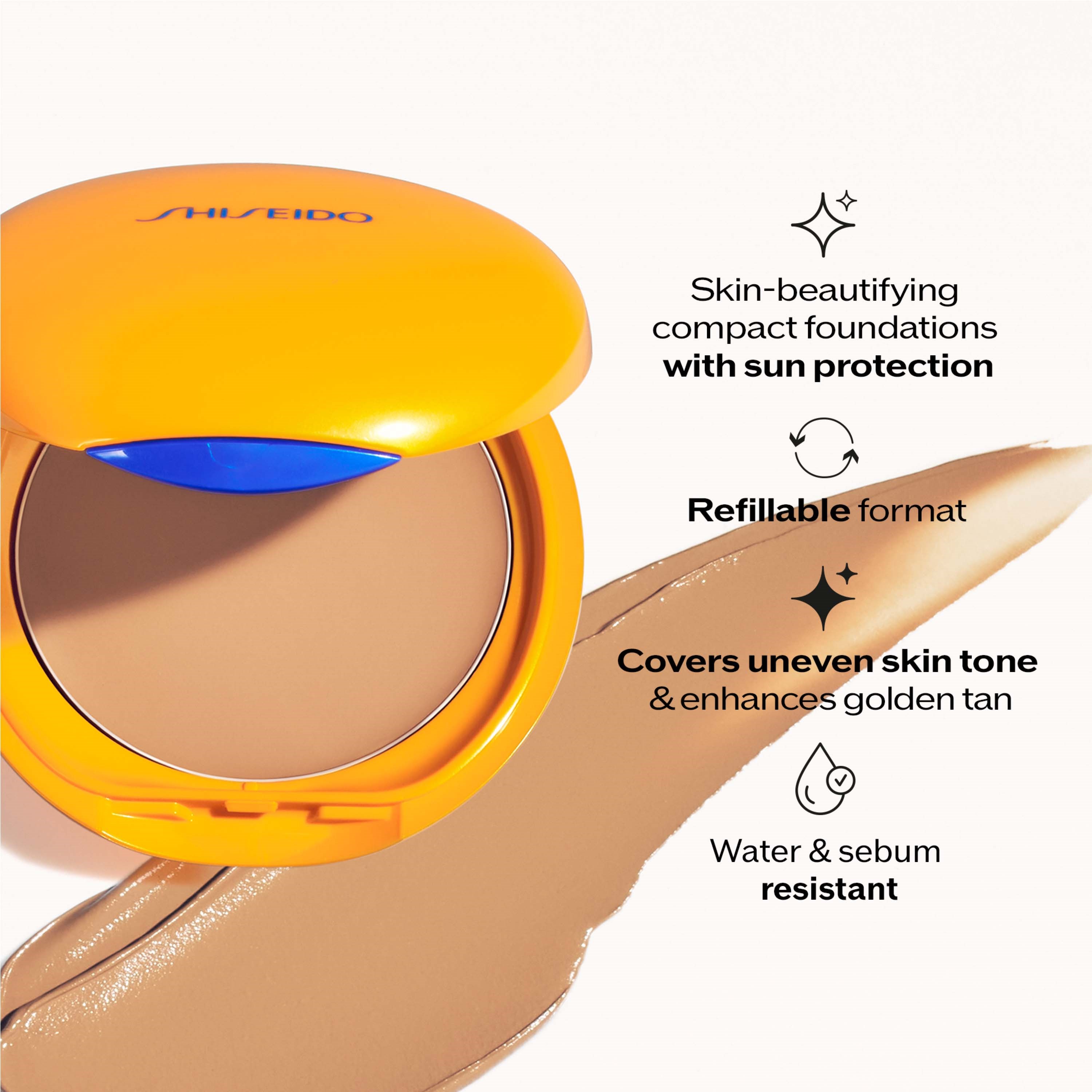 Shiseido Global Sun Care UV Tanning Compact Foundation Bronze (obrázok 5)