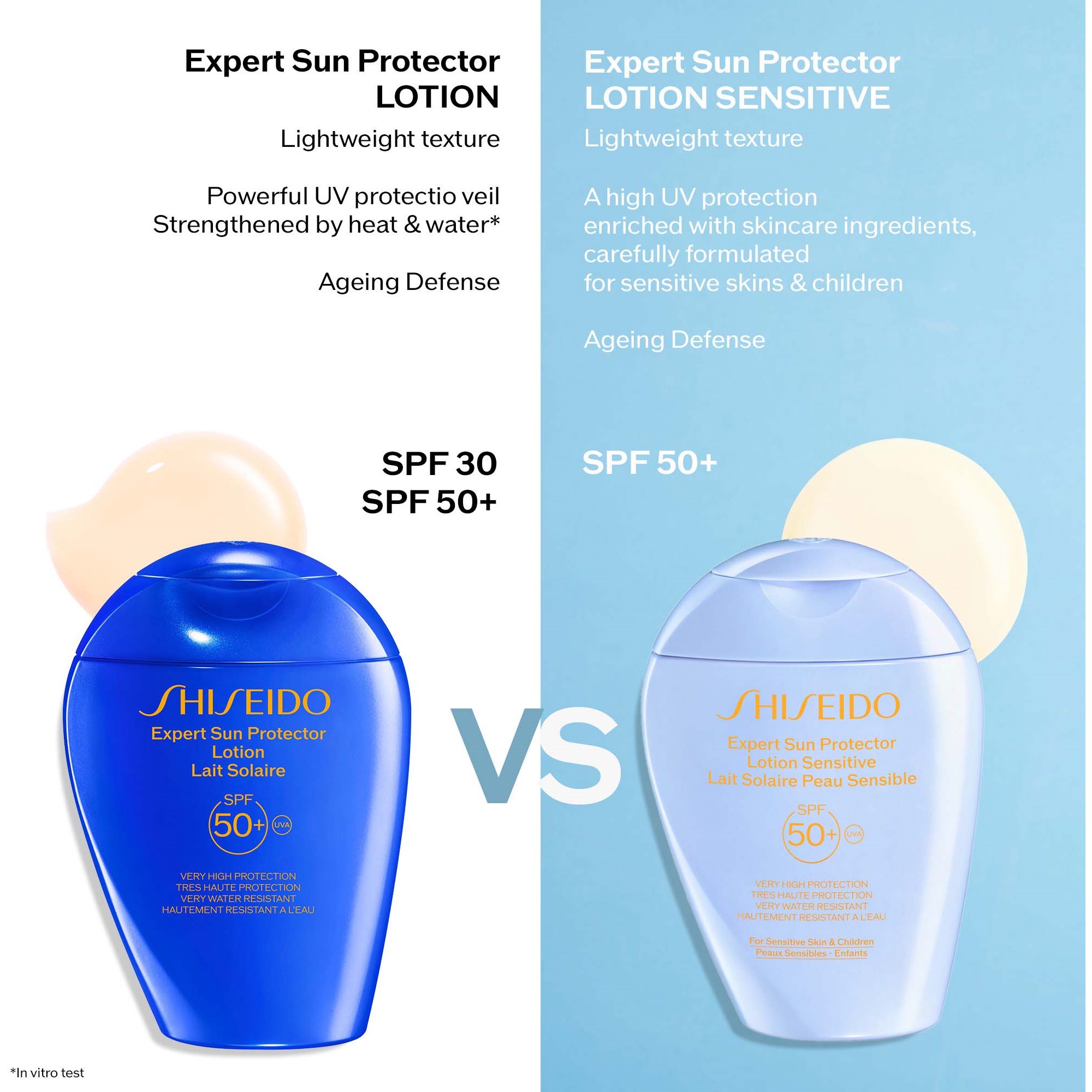 Shiseido GSC Suncare Lotion Sensitive SPF 50 150 ml (obrázok 9)