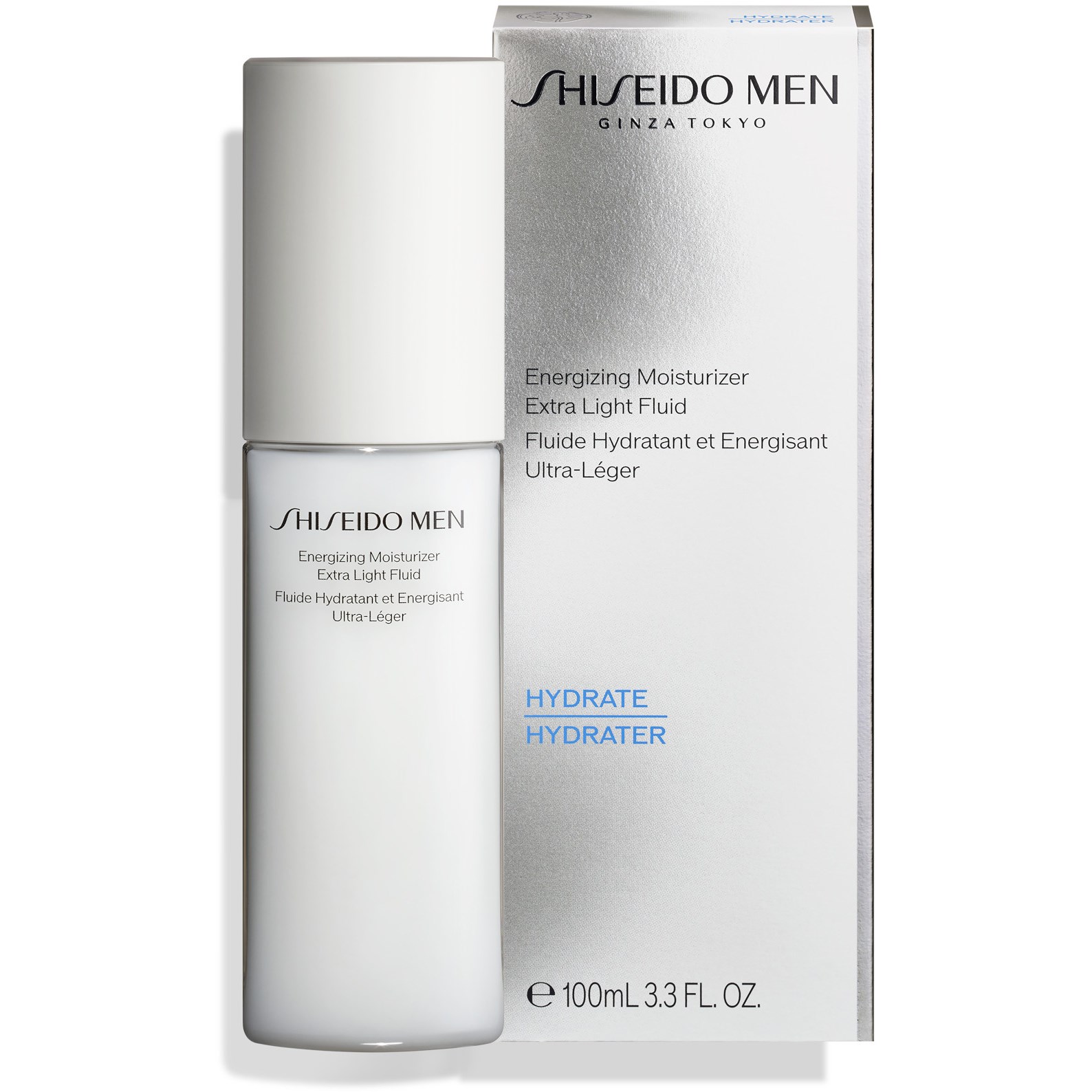 Alternativ bild 1 för Shiseido Men Energizing Moisturizer Extra Light Fluid - Mand - 100 ml