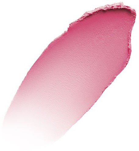 En rosa makeup-rouge eller øyeskygge med en fargegradient fra mørk til lys. Glatt, litt teksturert overflate. Klassisk skjønnhetsprodukt.