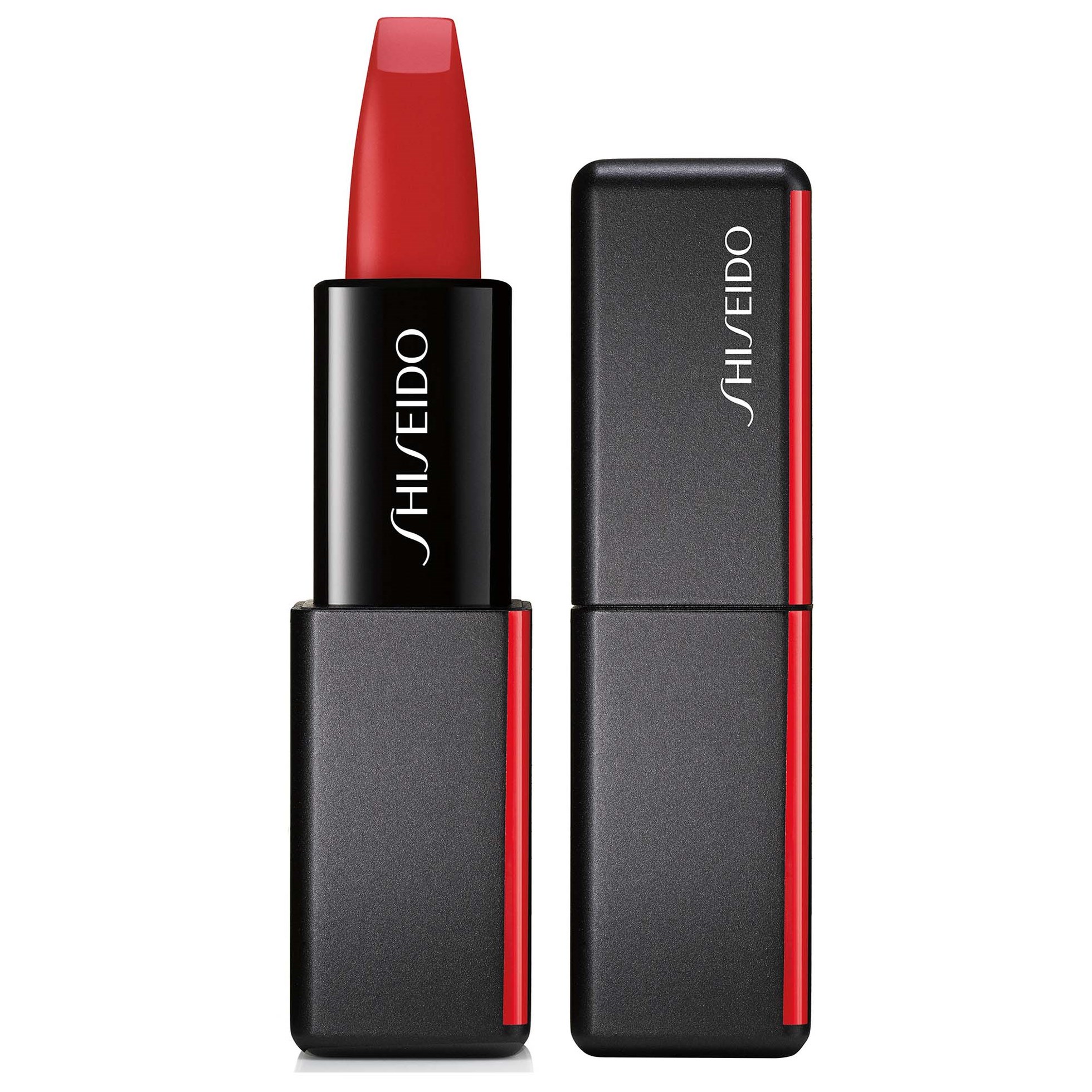 Läs mer om Shiseido Modernmatte Powder Lipstick 514 Hyper red