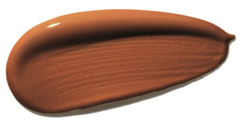 En slät, brun makeup-nyans med glansig finish och en något spetsig ände.