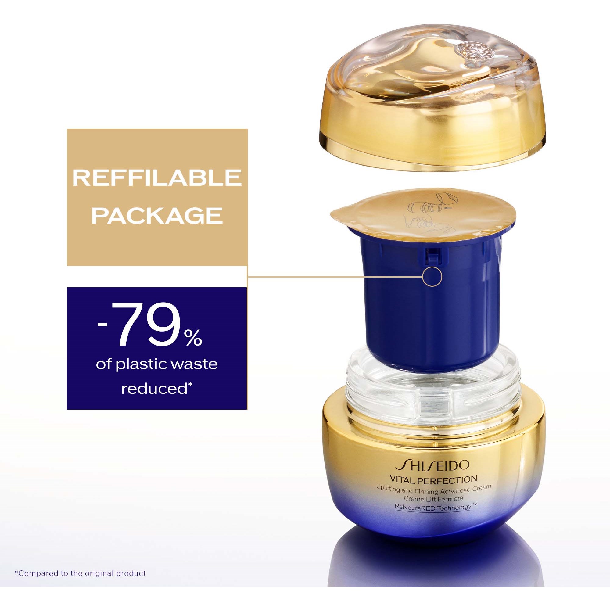 Shiseido Vital Perfection Advanced Cream Refill 50 ml (obrázok 6)