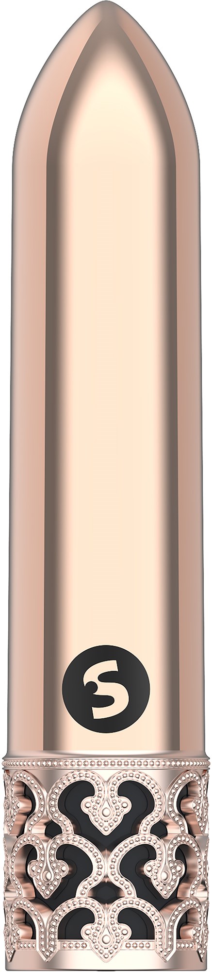 Shots Royal Gems Glitz Rechargeable ABS Bullet Rose Gold