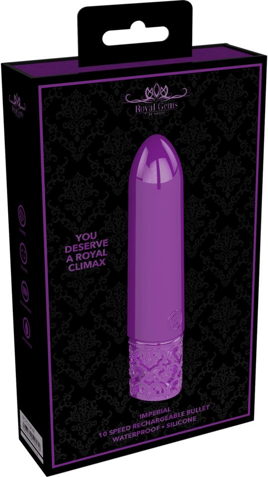 Shots Royal Gems Imperial Rechargeable Silicone Bullet Purpl