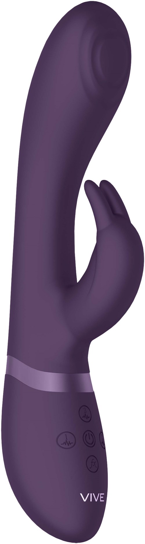 Ein lila, gebogener Gerät mit Tasten, für persönliche Freude, mit glatter und ergonomischer Form.