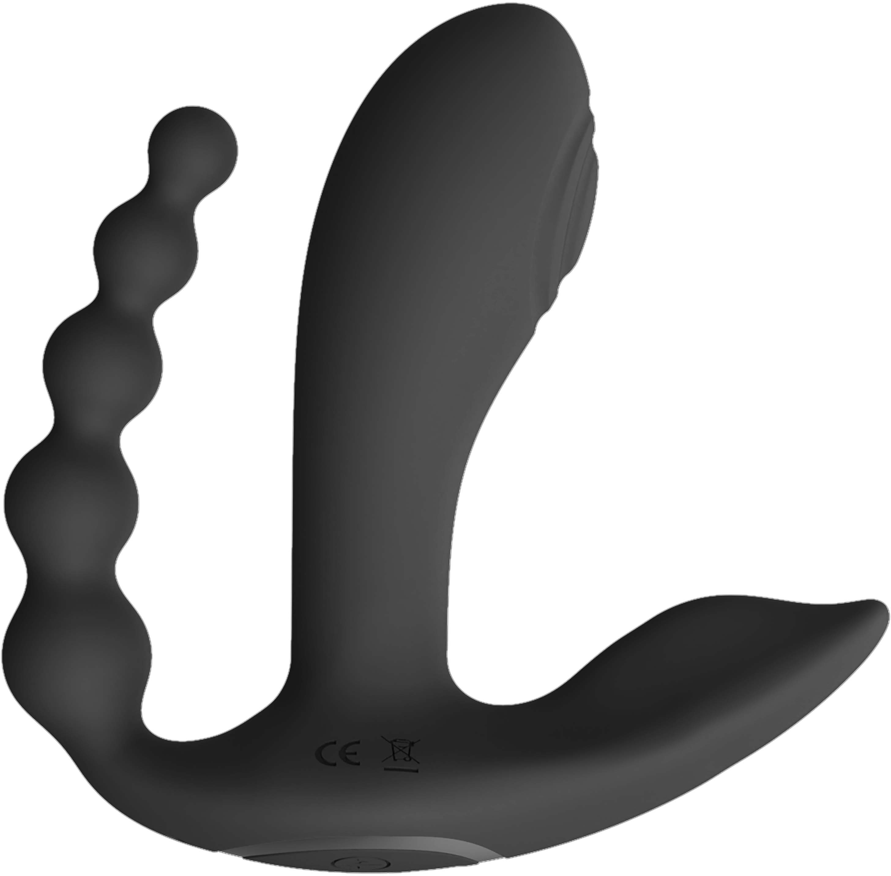 VIVE VIVE Kata Pulse Wave & Vibrating Double Penetration Vibrator Black