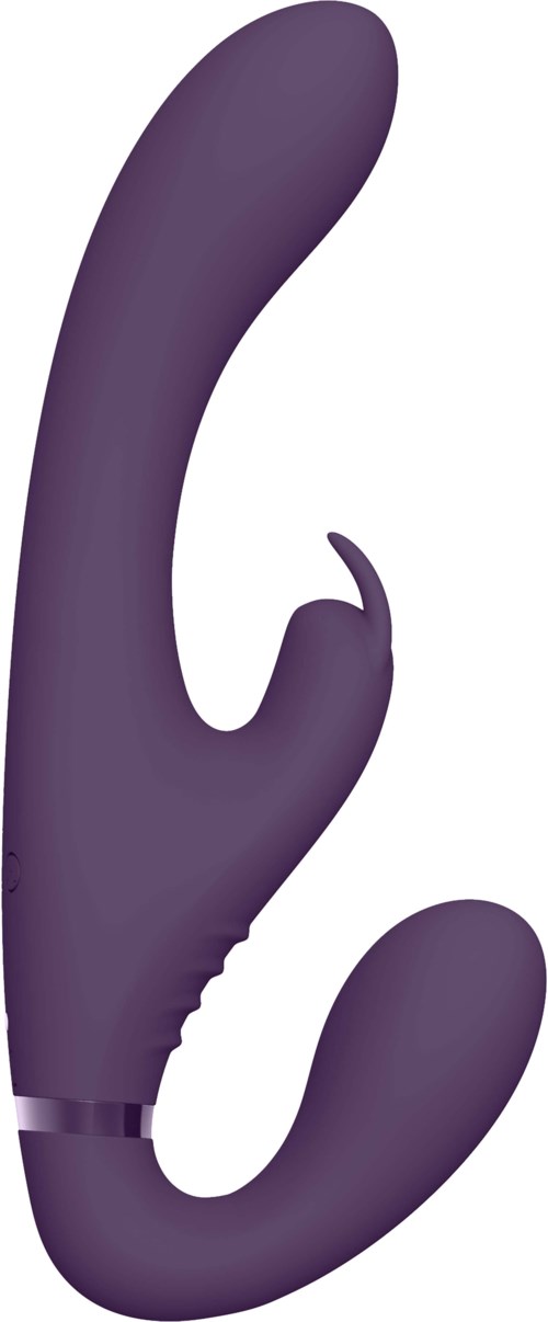 VIVE VIVE Suki Vibrating Strapless Strap-on Rabbit Purple