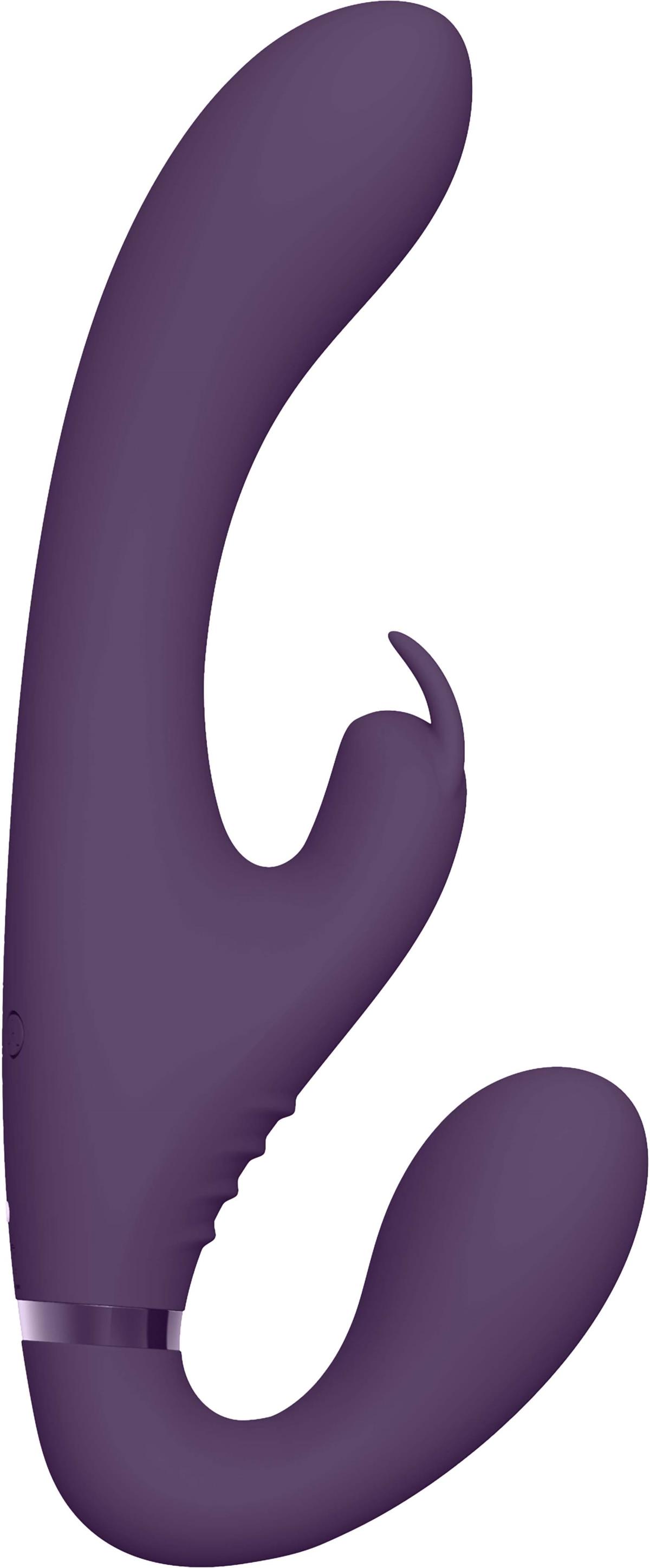 VIVE VIVE Suki Vibrating Strapless Strap-on Rabbit Purple | lyko.com VIVE VIVE Suki Vibrating Strapless Strap-on Rabbit Purple | lyko.com