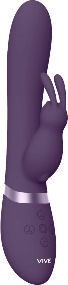 Shots VIVE Taka Inflatable & Vibrating Rabbit Purple