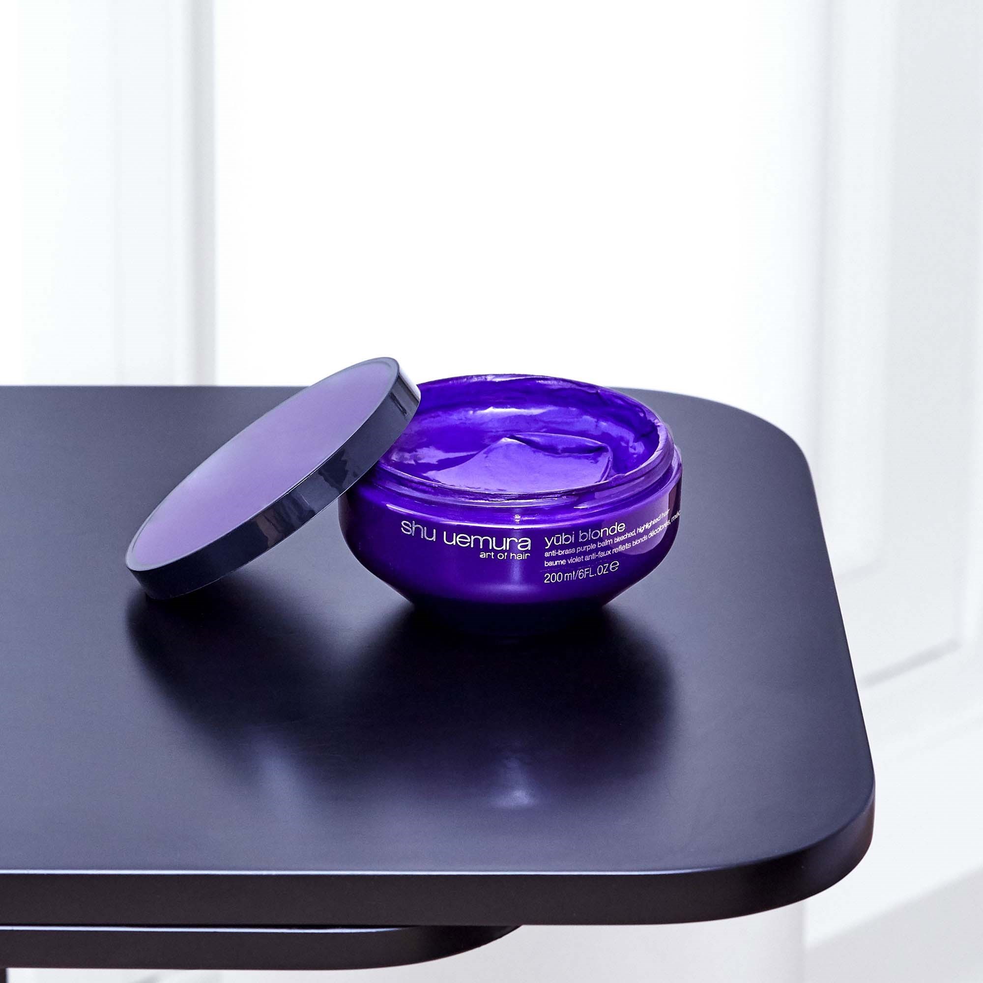 Shu Uemura Yubi Blonde Yubi Blonde Anti-Brass Purple Balm 200ml - mask (obrázok 5)