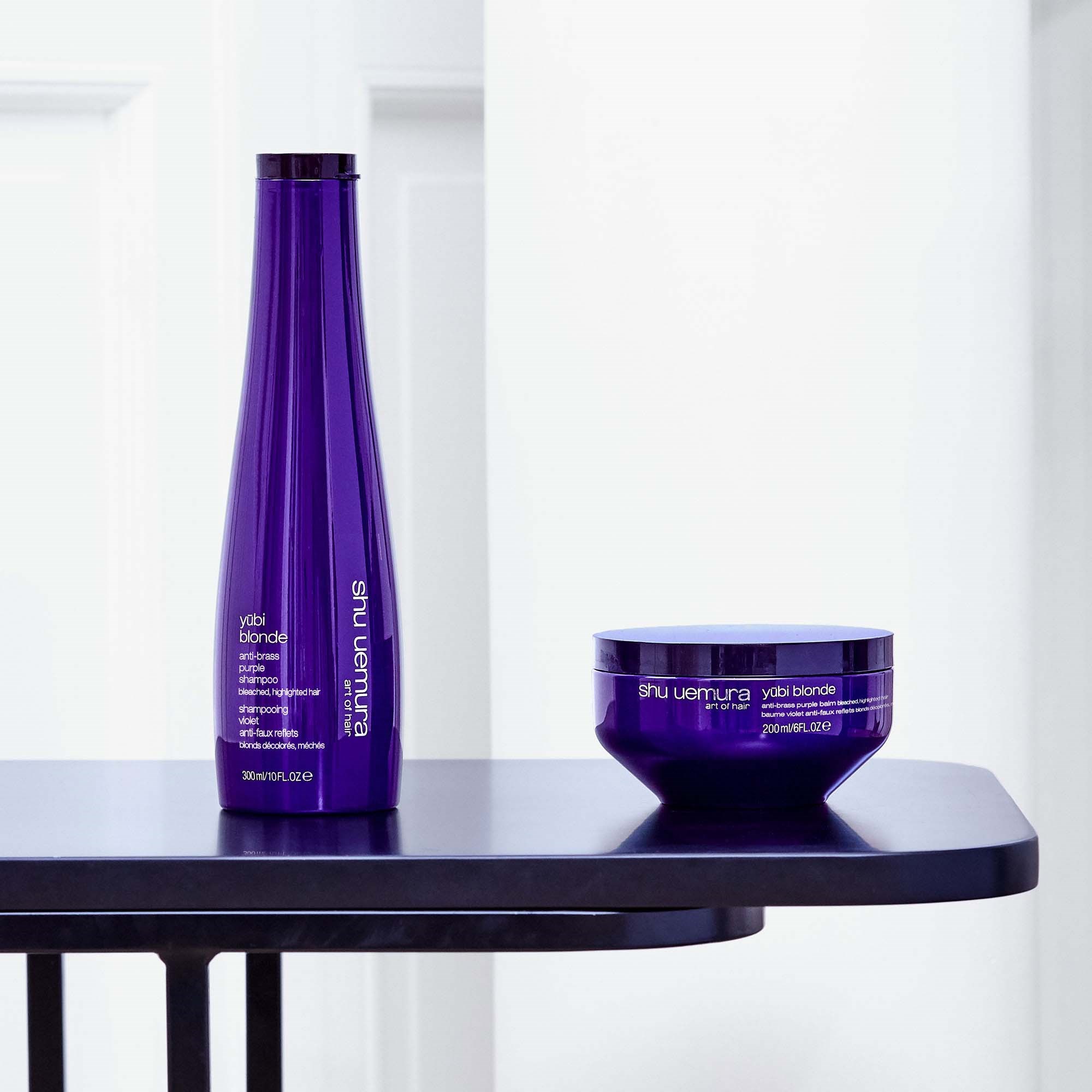 Shu Uemura Yubi Blonde Yubi Blonde Anti-Brass Purple Shampoo 300ml - s (obrázok 6)