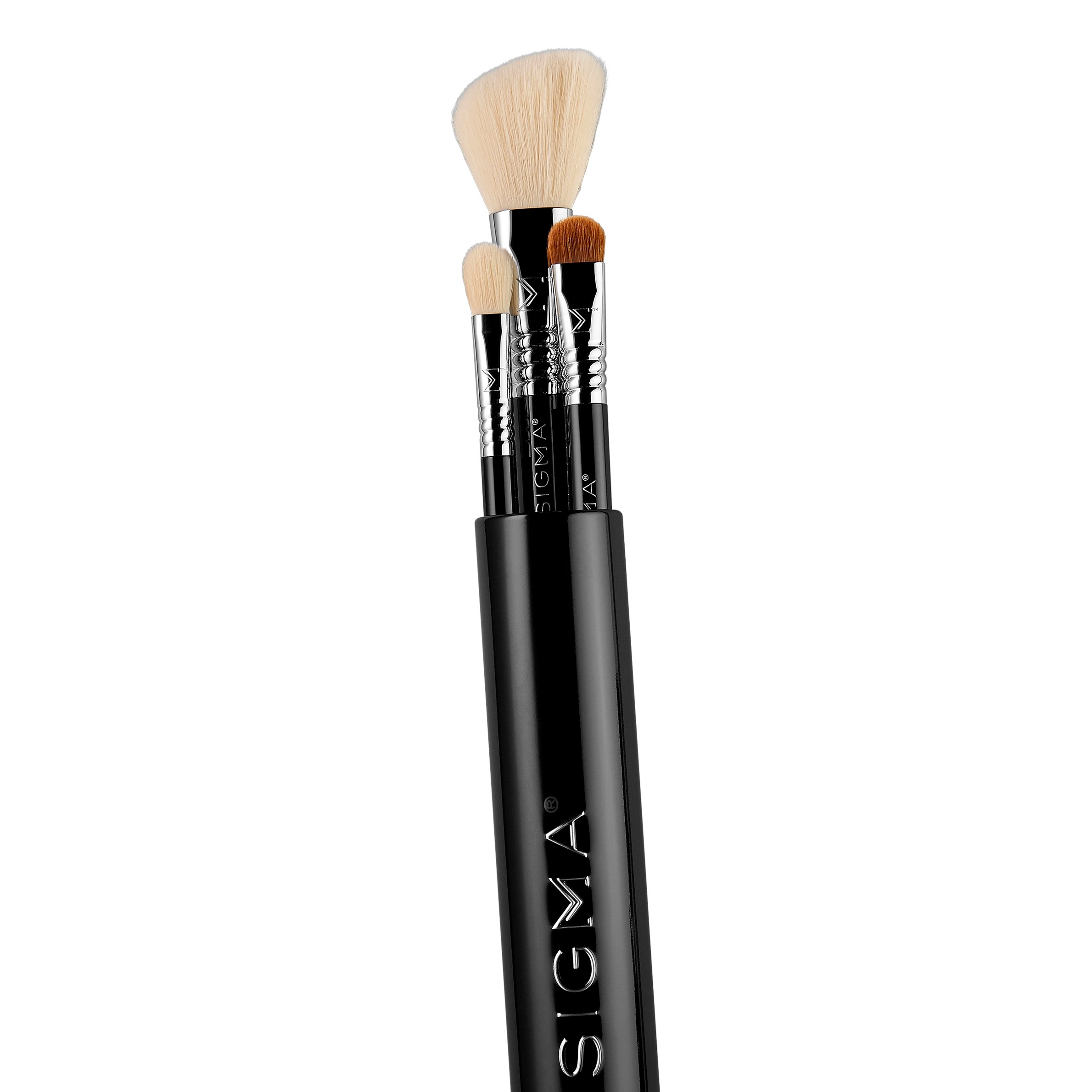 Alternativ bild 1 för Sigma Beauty Essential Trio Brush Set  Black