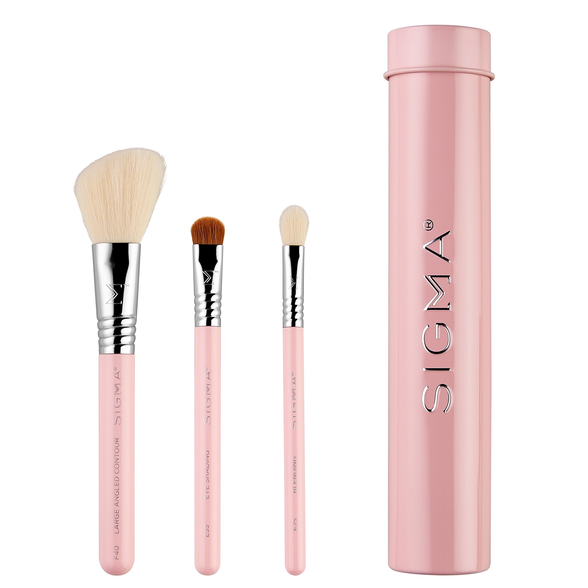Sigma Beauty Essential Trio Brush Set Pink