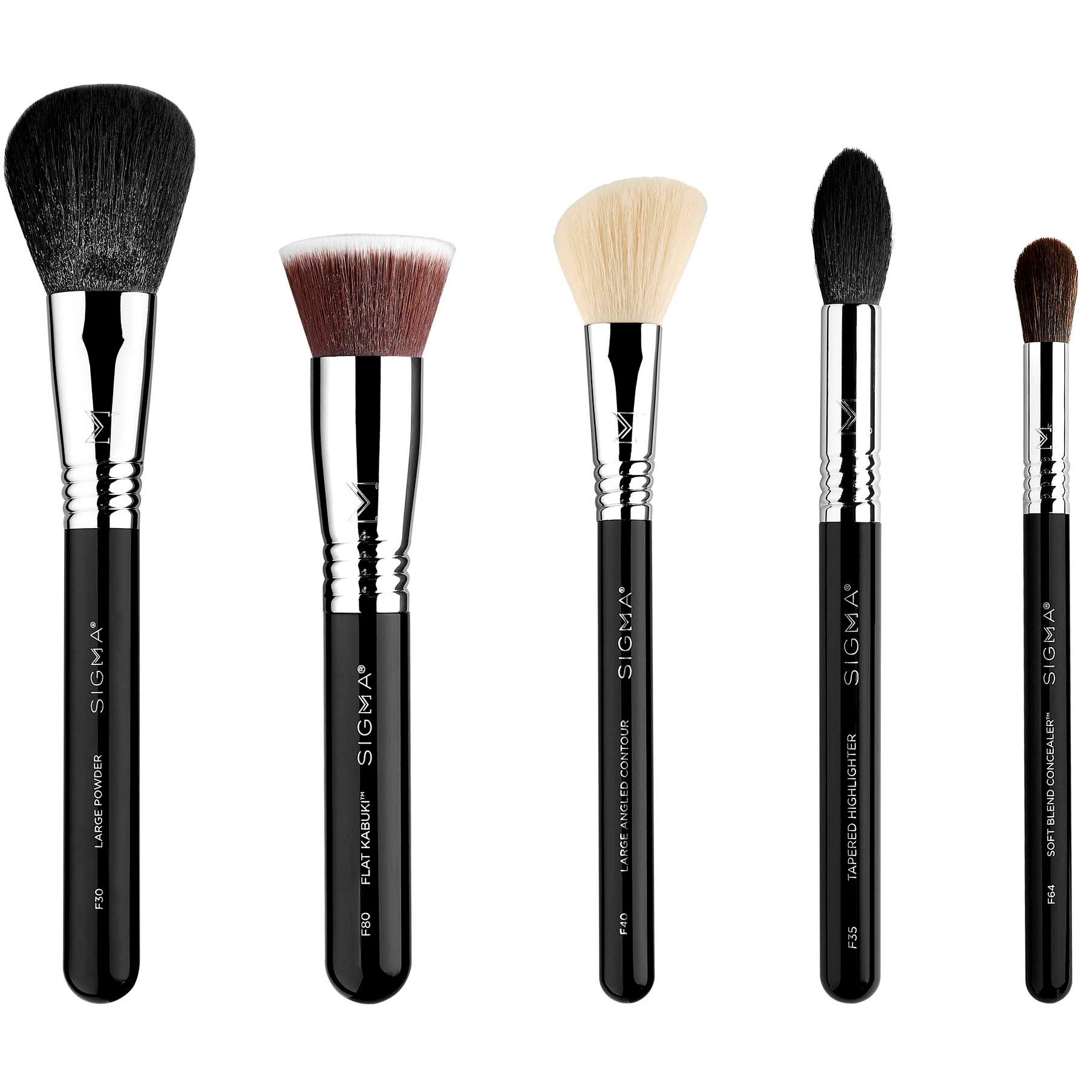 Alternativ bild 1 för Sigma Beauty Classic Face Brush Set
