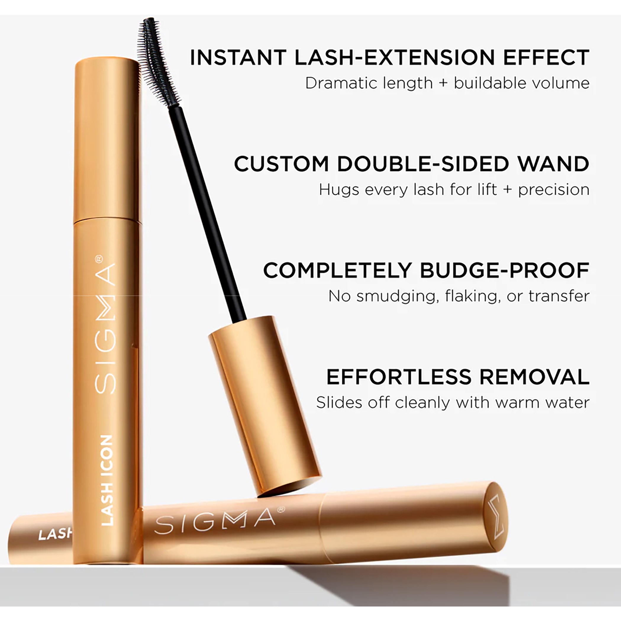 Sigma Beauty Lash Icon Lengthening & Volumizing Tubing Mascara Black B (obrázok 7)